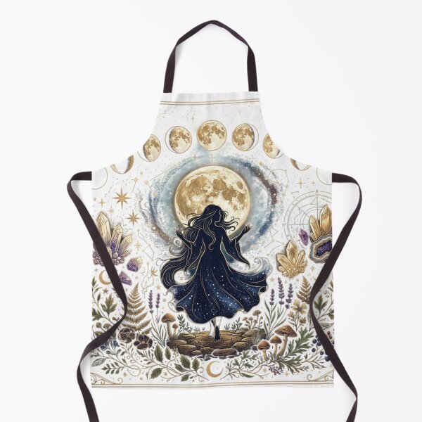 Item preview, Moon Phase Witch Art Print — Celestial Mystical Wall Decor designed and sold by Seifinty .