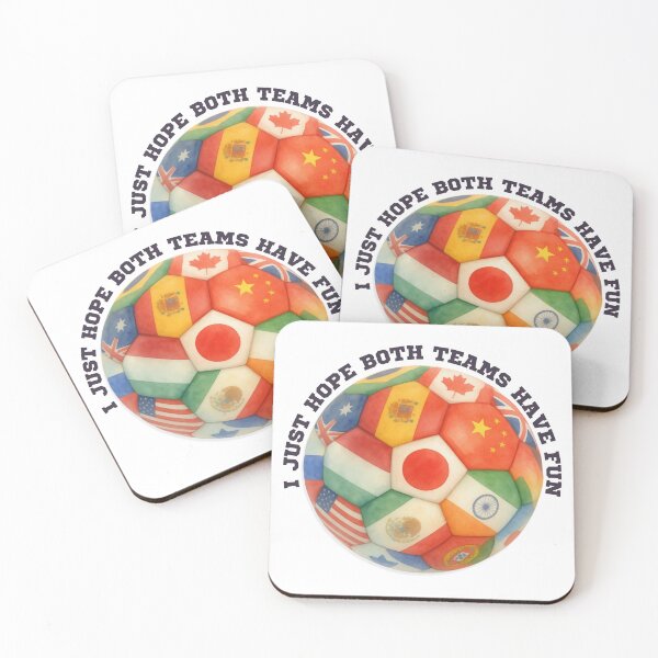 Item preview, I Just Hope Both Teams Have Fun Soccer Ball Global World Cup Flags designed and sold by secondcityshore.