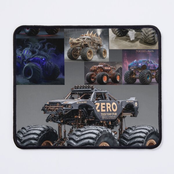 Item preview, TOCOCLAWS Monster Truck Brigade: Bio-Armor Mutant Crushers Poster designed and sold by TOCOCLAWS.