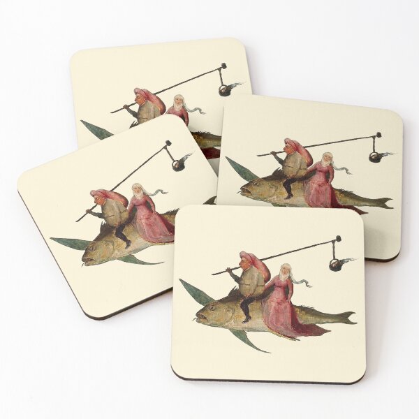 Item preview, Surreal Hieronymus Bosch Fish Rider designed and sold by TeeARTHY.
