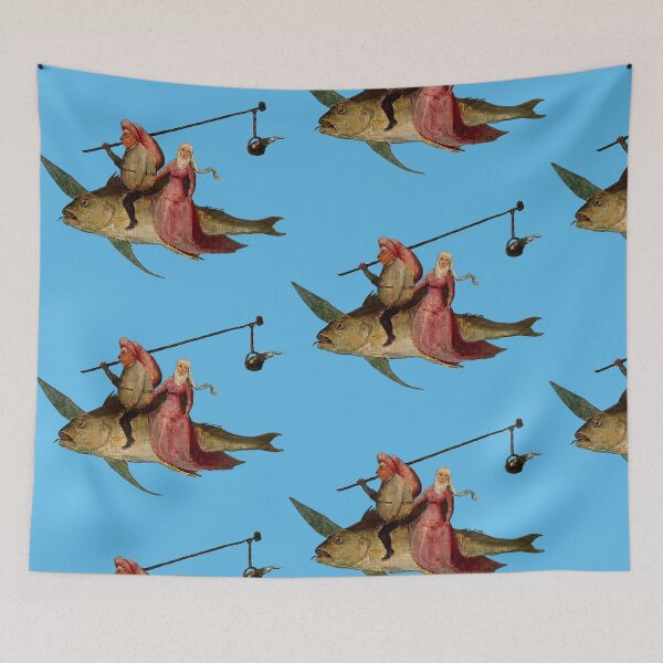 Item preview, Surreal Hieronymus Bosch Fish Rider designed and sold by TeeARTHY.