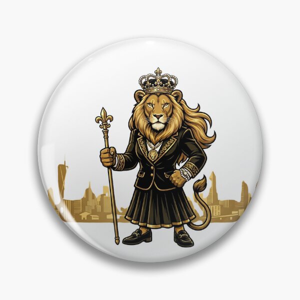 Item preview, Urban Queen Lioness Crown Black Gold City Boss Women designed and sold by Presshue.