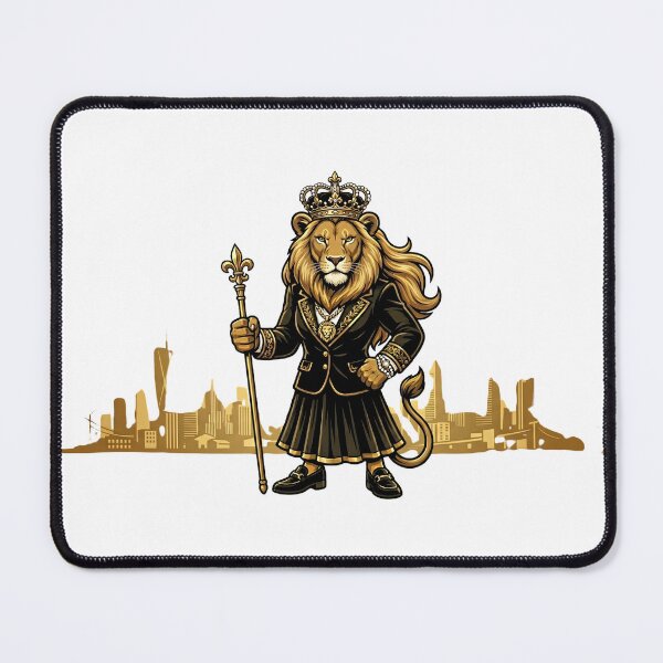 Item preview, Urban Queen Lioness Crown Black Gold City Boss Women designed and sold by Presshue.