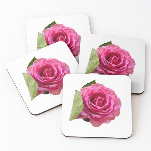 Item preview, Romantic Hot Pink Rose Blossom Cutout designed and sold by BalkanBloom.