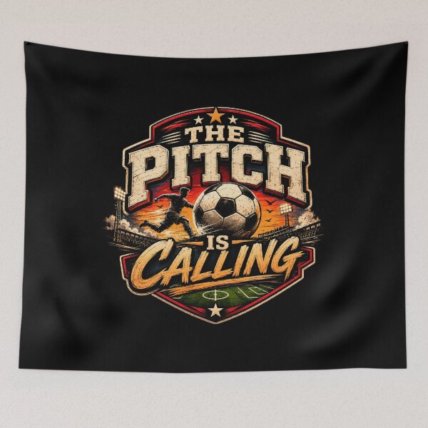 Item preview, Football Soccer The Pitch is Calling designed and sold by DemureArtsy.
