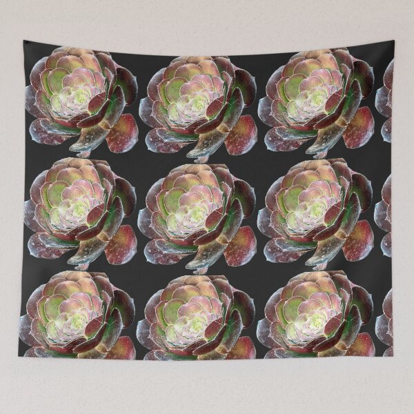 Item preview, Moody Dark Purple Aeonium Succulent Rosette Cutout designed and sold by BalkanBloom.
