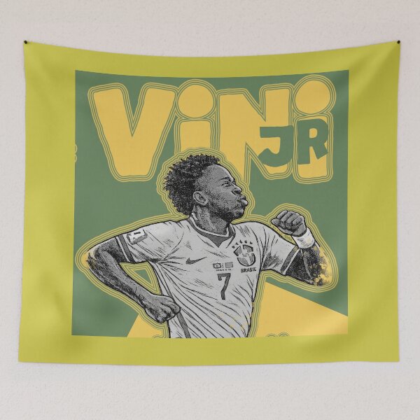 Item preview, Vinicius Junior Vini Jr Real Madrid Brazil Football Soccer designed and sold by StudioAyinla.