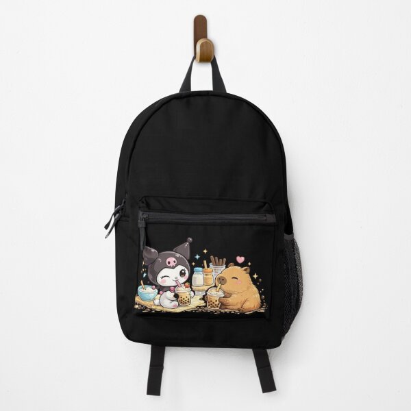 Item preview, capybaby and kuromi boba tea designed and sold by Lavender-glowy.