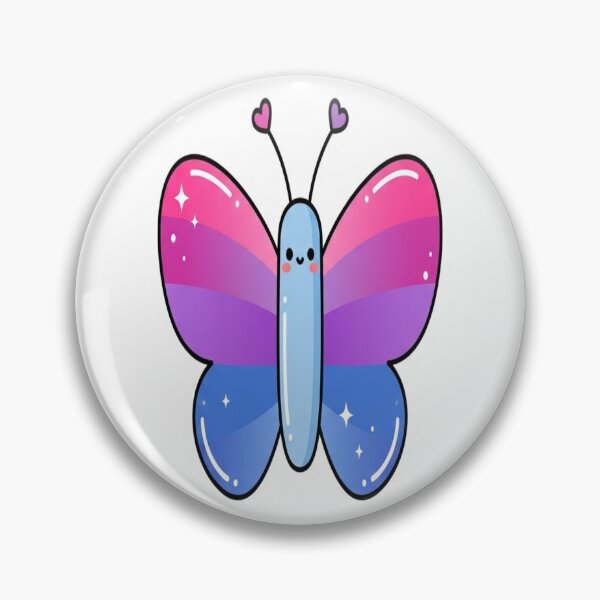 Item preview, Bisexual Pride Butterfly Aesthetic Sticker — Bi Pride LGBTQ Gift designed and sold by Seifinty .