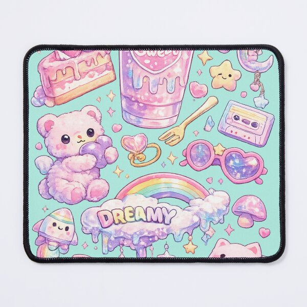 Item preview, Dreamy Sweet Kawaii Pastel Collage with Teddy Bear designed and sold by World-of-Magic.