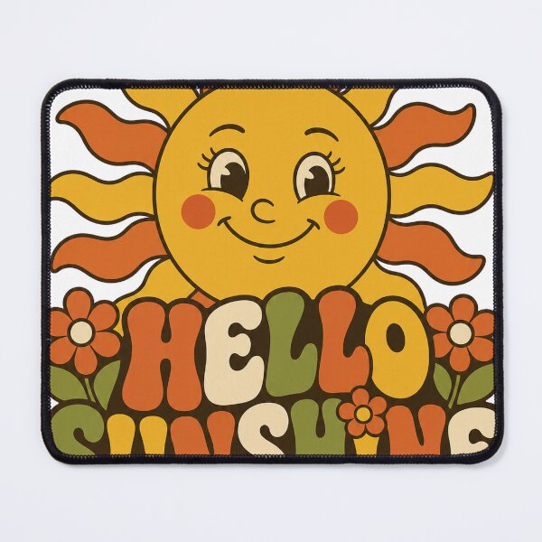 Item preview, Retro Hello Sunshine - Groovy 70s Aesthetic Design designed and sold by VisualArtsOasis.