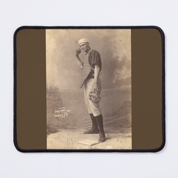 Item preview, Vintage Baseball Player Brown designed and sold by collageDP.