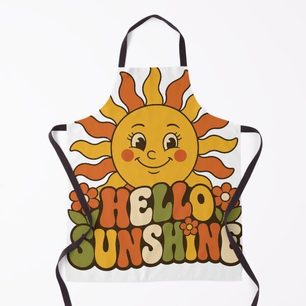 Item preview, Retro Hello Sunshine - Groovy 70s Aesthetic Design designed and sold by VisualArtsOasis.