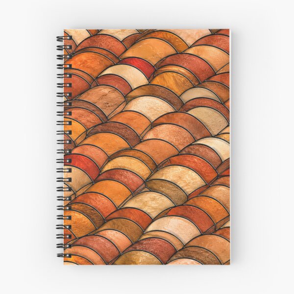Item preview, Terracotta Waves Stained Glass Pattern designed and sold by Dresut.