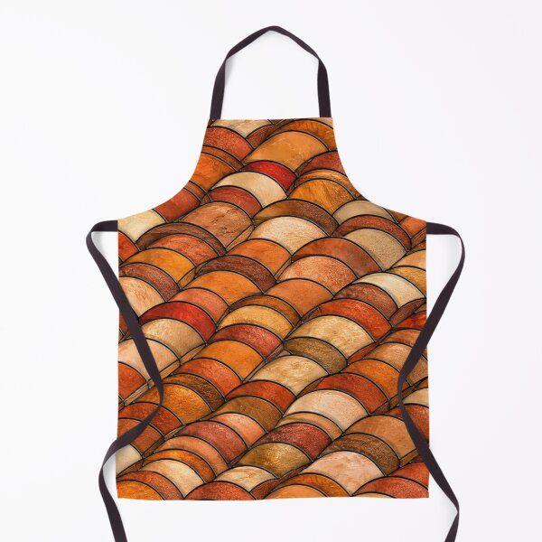 Item preview, Terracotta Waves Stained Glass Pattern designed and sold by Dresut.
