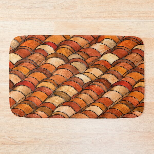 Item preview, Terracotta Waves Stained Glass Pattern designed and sold by Dresut.