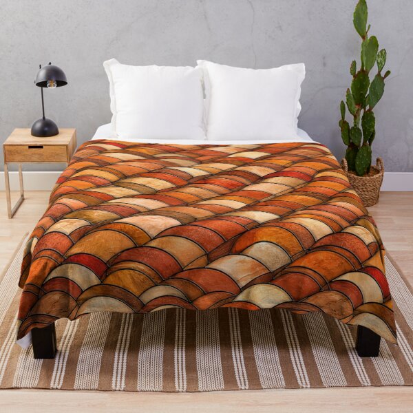 Item preview, Terracotta Waves Stained Glass Pattern designed and sold by Dresut.