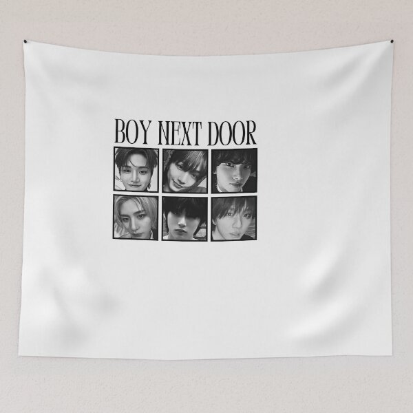 Item preview, BoyNextDoor Square Full group Kpop Boy group digital art korean pop art designed and sold by AJUNICE STUDIO.