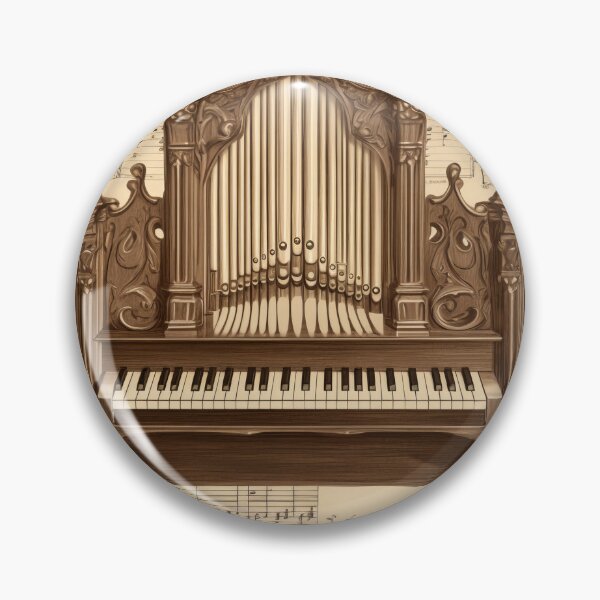Item preview, Victorian Pipe Organ and Sheet Music Illustration designed and sold by pinkal.