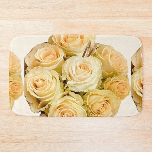 Item preview, Soft Pale Yellow and Green Rose Bouquet Cutout designed and sold by BalkanBloom.