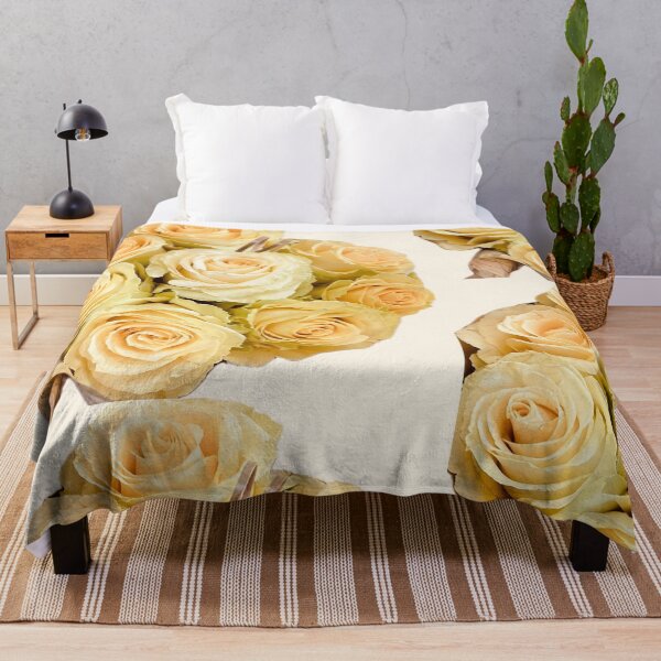 Item preview, Soft Pale Yellow and Green Rose Bouquet Cutout designed and sold by BalkanBloom.