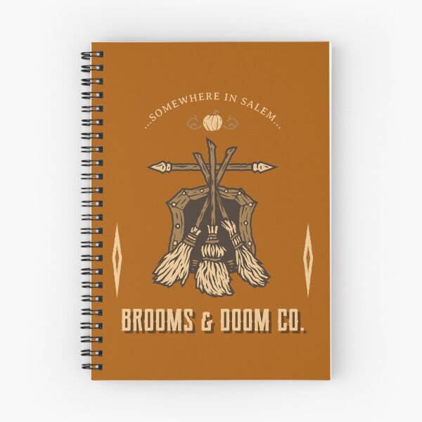 Item preview, Halloween Salem Witch Brooms & Doom Co., Somewhere In Salem Design designed and sold by BriAngelaBubbleDesigns.