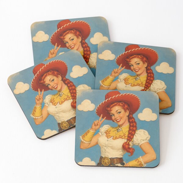 Item preview, Vintage Cowgirl Pinup designed and sold by Cosplayvintage.