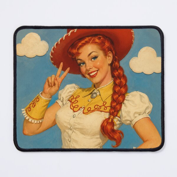 Item preview, Vintage Cowgirl Pinup designed and sold by Cosplayvintage.