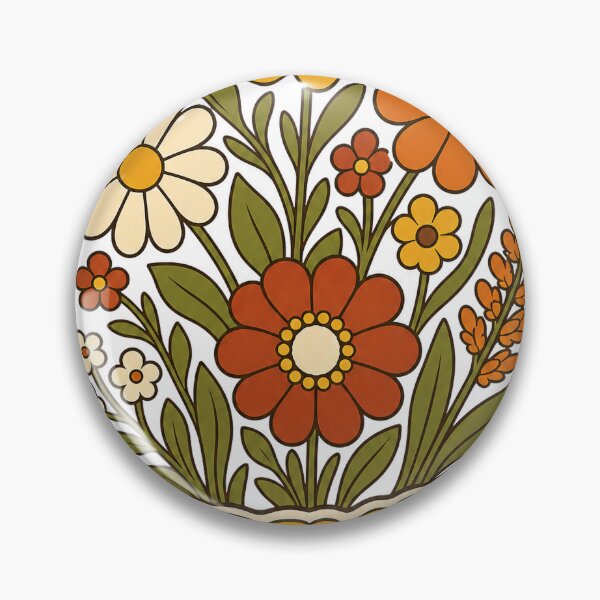 Item preview, Retro Wildflower - Groovy 70s Aesthetic Design designed and sold by VisualArtsOasis.