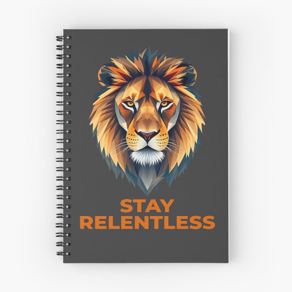 Item preview, Stay Relentless Geometric Lion. designed and sold by Endless7Art.