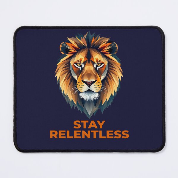 Item preview, Stay Relentless Geometric Lion. designed and sold by Endless7Art.