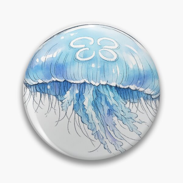 Item preview, Moon Jellyfish Watercolor Marine Biology Study designed and sold by eignvalue.