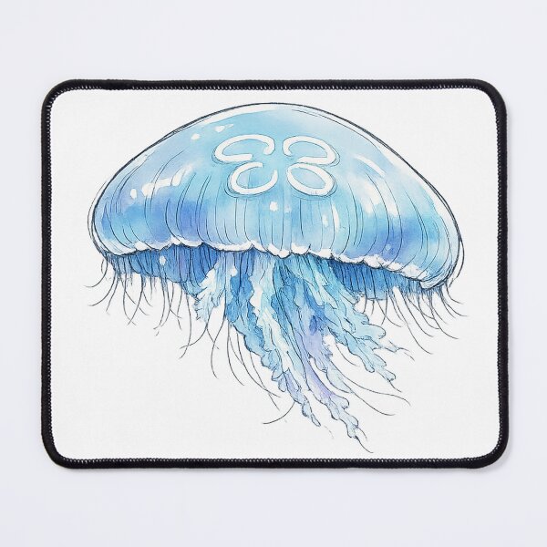 Item preview, Moon Jellyfish Watercolor Marine Biology Study designed and sold by eignvalue.