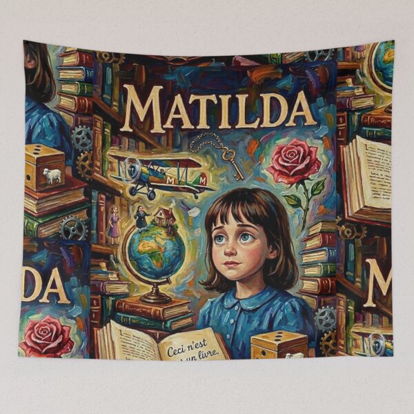 Item preview, Matilda Poster – Roald Dahl Book Lover Art designed and sold by Art's Diner.