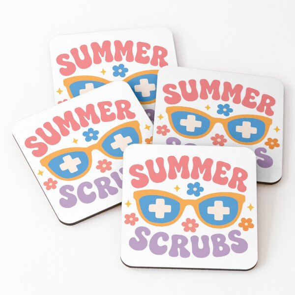 Item preview, Summer Scrubs Retro Groovy Nurse Vacation Design designed and sold by Glotify.