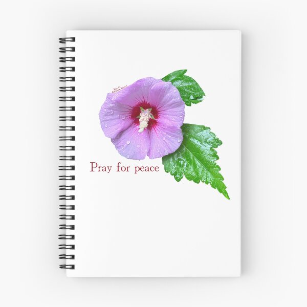 Item preview, Pray for peace, Purple flower with leaves designed and sold by Josephine Ethereal.