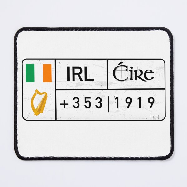 Item preview, Ireland License Plate Sticker | White Plate Design & Irish Flag | Celtic Heritage Series designed and sold by Mawtini Collective.