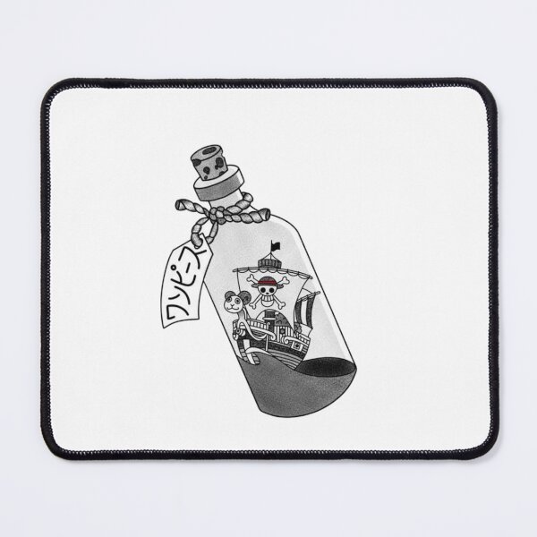Item preview, Straw hat jolly roger icon sealed inside a glass bottle designed and sold by JohnnyFive8.