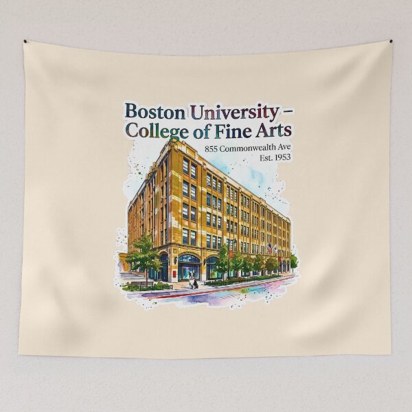 Item preview, Boston Fine Arts College Watercolor Heritage Tee designed and sold by EvergreenPark - Tee Studio.