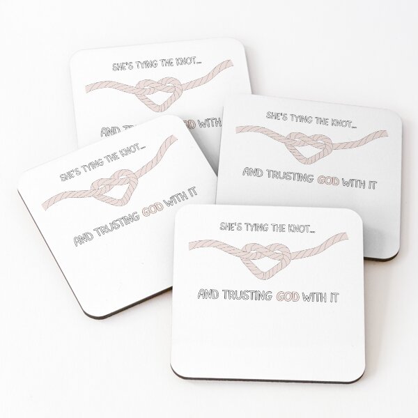 Item preview, Tied Together By God Heart Knot Wedding Design designed and sold by IDoCrewCo..