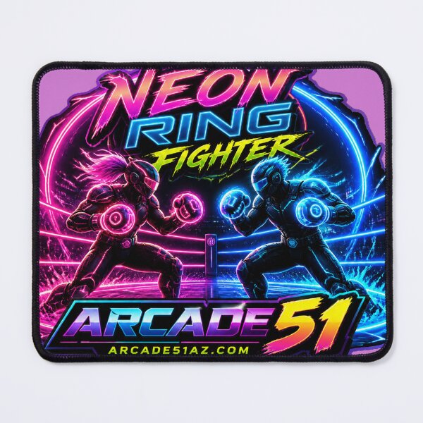 Item preview, Arcade 51: Neon Ring Fighter designed and sold by Arcade51az.