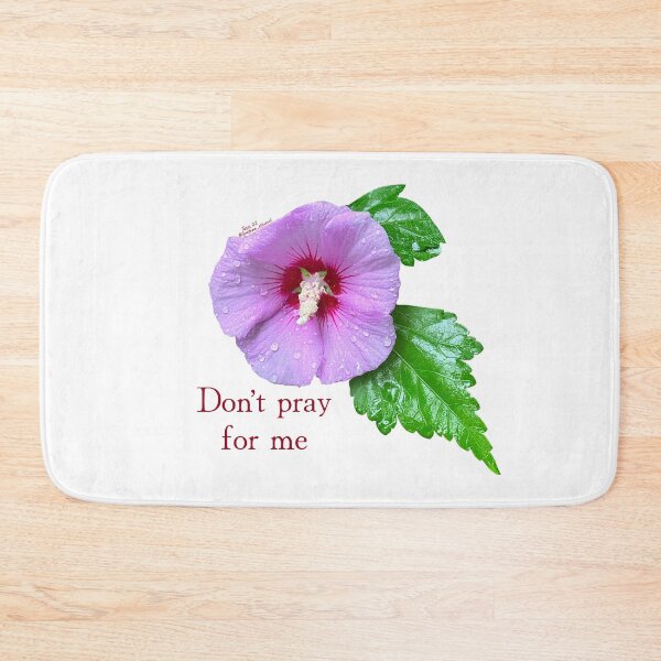 Item preview, Don’t pray for me, Purple flower with leaves designed and sold by Josephine Ethereal.