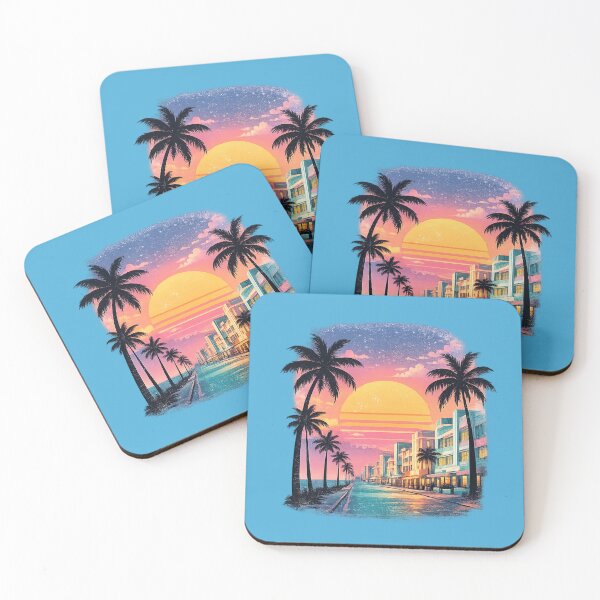 Item preview, Miami Ocean Drive Vice Sunset Paradise Retro designed and sold by piketo.