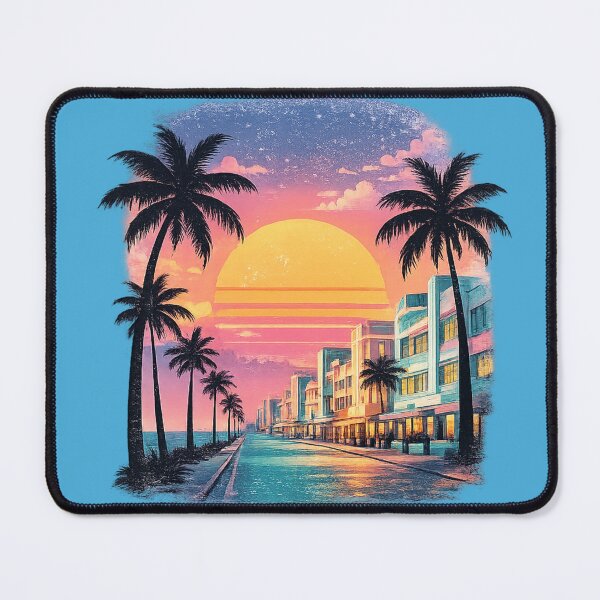 Item preview, Miami Ocean Drive Vice Sunset Paradise Retro designed and sold by piketo.