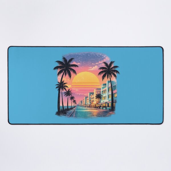 Item preview, Miami Ocean Drive Vice Sunset Paradise Retro designed and sold by piketo.