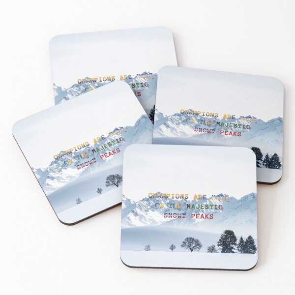 Item preview, Champions are Made on the Majestic Snowy Peaks #4 designed and sold by Holy JM Designs.