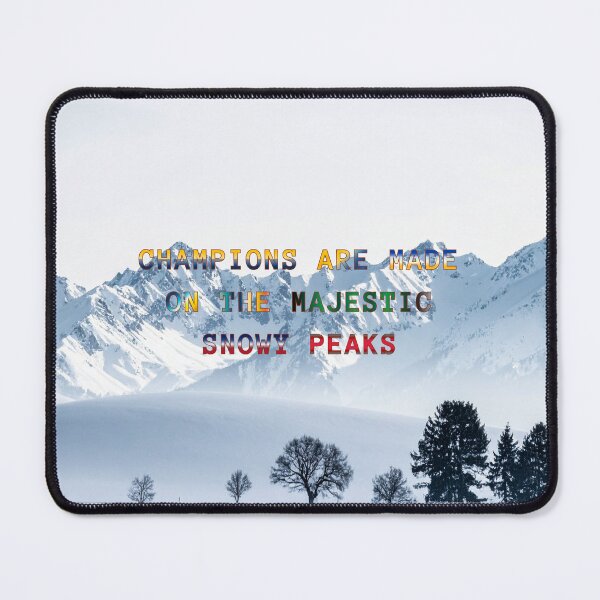 Item preview, Champions are Made on the Majestic Snowy Peaks #4 designed and sold by Holy JM Designs.