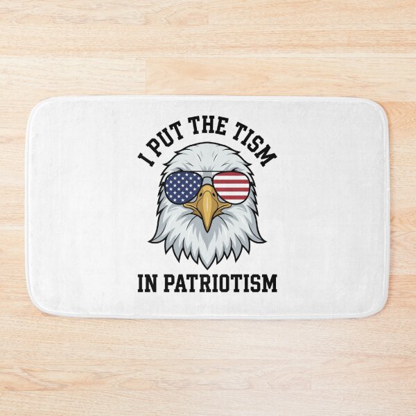 Item preview, I Put The Tism In Patriotism Funny Eagle American Flag designed and sold by Ali-printshop.