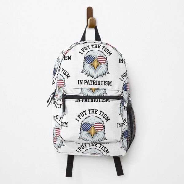 Item preview, I Put The Tism In Patriotism Funny Eagle American Flag designed and sold by Ali-printshop.