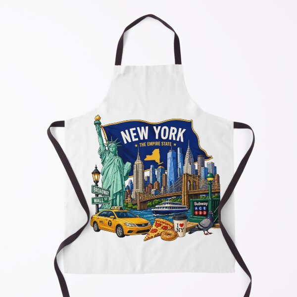 Item preview, New York Skyline with Statue of Liberty designed and sold by Myra365Art.